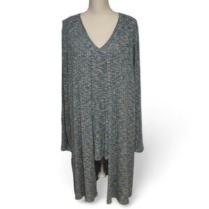 Lane Bryant Set 2Pc Knit Open Front Long Line Cardigan Duster & Matching Tank 2x